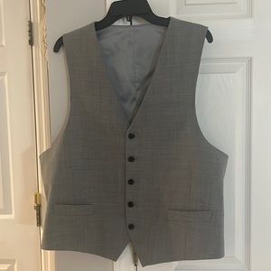 Chaps Mens large gray suit vest